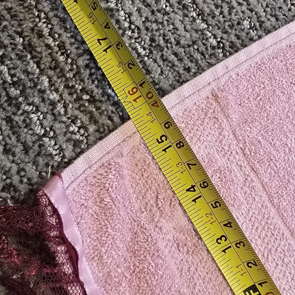 VTG Cannon Large Hand Towel Sea Shell Pink Cotton - Picture 5 of 7